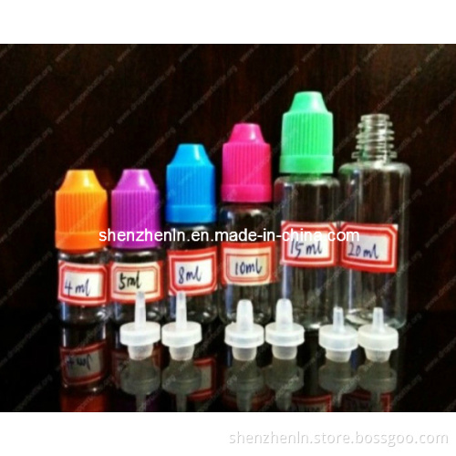 Popular PET Empty Plastic Bottle with Childproof Caps